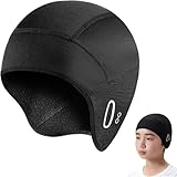 Hotcho Fahrradmütze Unter Helm, Helmmütze für Fahrradhelm Jungen Mädchen, Winter Fahrrad Kappe Winddicht Warm, Radmütze Fahrradhelm Mütze für Reithelm & Outdoor Sport 45-56cm