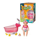 BABY born Minis Badewannen-Spielset mit Minis-Puppe Amy und Ente, 906101 Zapf Creation