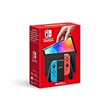 NINTENDO Switch (OLED) console de jeux portables 17,8 cm (7') 64 Go Écran tactile Wifi Bleu, Rouge