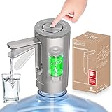 KitchenBoss Wasserflaschen Pumpe Flaschen Wasserspender: USB-Ladung Elektrischer Wasserspender, 1-5 Gallonen Tragbarer Wasserspenderpumpe