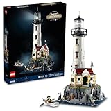 LEGO 21335 Ideen Der motorisierte Leuchtturm, Modell zum Aufbau, Geschenkidee, Heimdekoration, mit marinen Minifigurinen, manuelle Aktivität