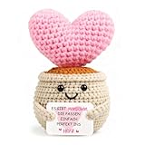 Giftota Geschenke für Beste Freundin Frauen - Jahrestag Geschenke für ihn & sie - Pocket Hug - Freundschaftsgeschenk für Seelenverwandte - Gehäkelte Glücksbringer - Lieblingsmensch Geschenk