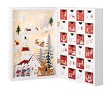 Adventskalender 2025 Holz zum befüllen DIY bestücken Damen Kinder 35cm Frauen große Fächer