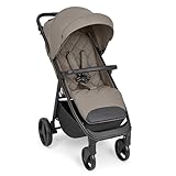 KikkaBoo Reisebuggy Kinderwagen URBAN, Buggy mit Liegefunktion ab Geburt bis 22 kg, Klein Zusammenklappbar, Leicht, EVA Räder mit Federung, Höhenverstellbarer Griff, Beige