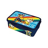 PAW PATROL P:os 29898088 PAW Patrol - Brotdose für Kinder mit 2 herausnehmbaren Einsätzen, Lunchbox aus Kunststoff mit 4 Clip-Verschlüssen, Vesperdose für Kindergarten, Schule und Freizeit