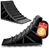 GADLANE Unterlegkeile Anhänger - Robuste, rutschfeste Kunststoff-Keile für Auto, Caravan, Wohnmobil, Motorrad - Langlebig, Sicherer Griff bei Nässe, Schonend für Reifen und Felgen (2er-Pack)