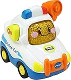 VTech Tut Tut Baby Flitzer - Polizei – Spielzeugauto mit Musik, aufleuchtender Taste, spannenden Sätzen und Geräuschen – Für Kinder von 1-5 Jahren