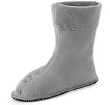 Ladeheid Damen Wärmende Stiefelsocken für Gummistiefel LA-CA-09 LA-CA-12 (Grau, 36/37 EU)