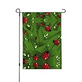 Fensterflaggen mit Blättern und Käfern, doppelseitig, klein, 71,1 x 101,6 cm, für Küche und Esszimmer