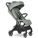 Easywalker Jackey² Buggy, Für Kinder von 0-22 kg, Leichtgewicht, Automatisch faltbar, Einzigartiges Zubehörsystem, Inklusive Regenschutz, Autositz kompatibel - Agave Grün