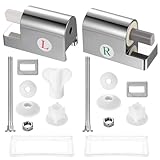 2 Set Universal Wc Sitz Halterung, Softclose Wc Sitz Befestigung Scharniere Ersatzteile, Soft Close Toilettensitz Befestigungsset Metallscharniere für Feste Toilettensitzteile Zu Installieren
