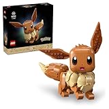 LEGO Pokémon Evoli Figur - Bauset für Erwachsene - Anime Modellbau mit beweglichen Gliedmaßen, Ohren und Schwanz - DIY Deko für Zimmer oder Schreibtisch - Sammler Geschenkidee für Gaming Fans – 72151