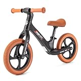 KONG MING CAR Kinder Laufrad – 12 Zoll Balance Bike für Kinder von 2-6 Jahren, Höhenverstellbar mit Fußstütze, Ergonomischem Sattel und Pannensicheren Rädern, Bis zu 35kg