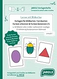 Vorlagen für Bildkarten / Lernkarten: Formen erkennen & Formen benennen 1 (Lernen mit Bildkarten): ca. A6 Bildkarten selbst erstellen: mathematische ... Frühförderung Basiskompetenzen Mathematik