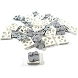 LEGO CITY - 20 DREHPLATTEN - DREHTELLER mit 2x2 Noppen weiss/grau 3680