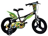 Dino Bikes Jungen Kinderfahrrad Fahrrad, Schwarz, Grün, Zoll