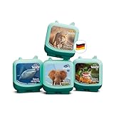 tonies Clever 4er Set Tierisch! Rekordverdächtig für Deine Toniebox, Wissens-Hörspiel für Kinder ab 5 Jahren, Spielzeit ca. 130 Minuten