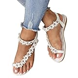 Orthopädische Sandalen Damen, Elegant Coole Mit Fussbett Sandaletten Sandalen Bequem Römer Boho Glitzer Flip Flops Flache Schuhe Strass Slingback Flache Lässige Offene Zehentrenner Sommerschuhe