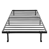 Folding Metall Rahmen, Einzelbett, eggree (TM) hochklappen entfernt Gästebetten, Boden für Gästebett Camping - Schwarz, 192 cm x 91 cm