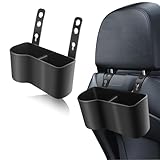 VBGURR Getränkehalter Auto, 2 In 1 Multifunctional Getränkehalter Auto Rücksitz Beifahrer für Auto Becherhalter Auto, Kaffeebecher und Getränkedose(Schwarz)