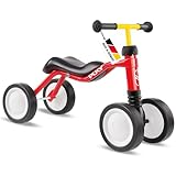 PUKY WUTSCH | Sicheres Rutschfahrzeug | Kinder Laufrad ab 1 Jahr | Mit Pendelachse | Sicherheitslenkergriffe | In- und Outdoor | Farbe Pastell Green