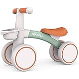 Umatoll Kinder Laufrad ab 1 Jahr, Spielzeug für 12-24 Monate, Baby Lauflernrad mit Korb für Jungen Mädchen, Geschenke für 1-jährige Geburtstag (Grün)