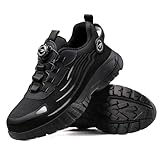 FOGOIN S3 pro Arbeitsschuhe, Sicherheitsschuhe Herren S3 Explorer 3.0 | Atmungsaktive Arbeitsschuhe Damen mit Stahlkappe Leicht & Sportlich für Schnellverschluss Drehverschluss