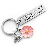 YISCOKO Geschenke für Frauen geburtstagsgeschenk für frauen Geschenk Schlüsselanhänger mit Gravur Gute Besserung Geschenke Mama Schwester Kollegin Geburtstagsgeschenk.