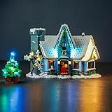 BrickBling Led Licht Set Kompatibel mit Lego 10293 Santa’s Visit (Kein Modell), Dekorationsbeleuchtungsset für Creator Besuch des Weihnachtsmanns Kreative Spielzeug