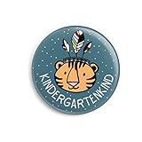 dabelino | Geschenk Kita Kinder: Button 'Kindergartenkind' mit Karte für Jungen