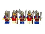 Lego® Ritter Minifiguren Löwenritter - Mittelalterliche Lego® Sammlerfiguren für Lego® Burg und Festung (5 Figuren) - Lego® Lion Knights für historische Lego® Bauwerke und Sammlungen