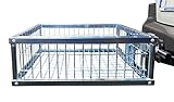 Berger & Schröter | Verzinkter Heckträger + Steckkupplung abklappbar, Silber