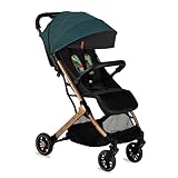 MOMI ESTELLE Kinderwagen für Kinder ab 6 Monat bis zu max. Körpergewicht von 15 kg, H105 x B51 x T75 cm, klappbar auf die Maße H65 x B51 x T21 cm, Gewicht 7,5 kg, 5-Punkt-Sicherheitsgurt