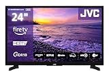 JVC Fernseher 24 Zoll Fire TV HD-Ready Smart TV HDR Fernseher mit Alexa Sprachsteuerung und Triple Tuner, LED TV LT-24VRH3555 (2026)