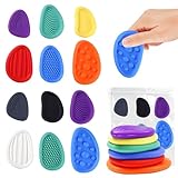 12 Stück Fidget Toys Sensory Stones, Stressabbau Sensorische Stone, Sensorisches Spielzeug Für Stress, Angst, Adhs und Autismus,Stressberuhigendes Spielzeug Für Kinder Erwachsene