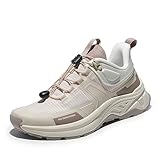 NORTIV 8 Damen Wanderschuhe leichte atmungsaktive Mesh Trekking Outdoor Arbeitsschuhe,Size 38.5,Khaki,SNHS239W
