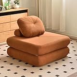 Faltbares 4-in-1 Sofa Bett – Sitzsack-Sofa Relaxsessel Gästematratze Spielsofa Schlafsofa & Gästebett für kleine Räume Sessel fürs Schlafzimmer & Wohnzimmer Klappbares Bodensofa