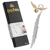 Harry Potter Lesezeichen - Der goldene Schnatz Lesezeichen aus Metall in edler Geschenkbox - Geschenk für Leseratten