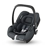 Maxi-Cosi CabrioFix i-Size, Siège Auto Bébé, 0 à 12 mois, 12 kg max., Siège Auto ISOFIX Léger (3,2 kg), Grand Canopy, Ultra-molletonné, Compatible avec les Poussettes Maxi-Cosi, Essential Graphite