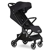 Easywalker Jackey Buggy 0-22 kg, Leichtgewicht, Automatisch faltbar, Einzigartiges Zubehörsystem, mit Transporttasche und Regenschutz, Autositz kompatibel - Schwarz