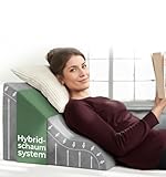 Ergonomisches Lesekissen für Bett und Sofa – Bequemes Rückenkissen mit Memory Foam – Verwendbar als Refluxkissen, Keilkissen Bett, Bettkissen Rückenlehne im Sitzen und Liegen, sofakissen, leseknochen