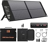 Mesuvida 100W Faltbares Solarpanel USB-C PD 65W Schnellladung 24V MC4 DC QC3.0 USB-A Tragbares Solar-Ladegerat für Powerstation Generator Outdoor Camping Wohnmobilreisen Autarkes Leben