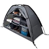 ASQUAR Campingschrank Faltbar für Zelt und Wohnmobil, 9 Fächer, Geeignet zum Aufbewahren von Kleidung, Schuhen, Snacks, Toilettenartikeln und Spielzeug