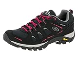 Brütting Mount FRAKES Low Damen Trekking- & Wanderhalbschuhe, Schwarz/Pink, 42 EU