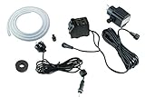 Arnusa Springbrunnen Pumpe 450 L/H mit Beleuchtung 1 LED Spot Komplett Set (450 RGB) Teichpumpe