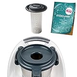 mixcover Edelstahl Teesieb Teefilter mit Ebook Rezeptheft kompatibel mit Vorwerk Thermomix TM6 TM5 TM Friend - Thermomix Zubehör