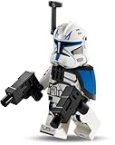 Lego Star Wars Captain Rex Figur: Kapitän Rex mit Zwei Blaster und Helm – Alternative zu Battle Pack, Minifiguren Set