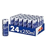 Red Bull Energy Drink Blue Edition - 24er Palette Dosen - Getränke mit Heidelbeere-Geschmack, EINWEG (24 x 250 ml)