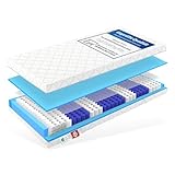Matratzen Perfekt Köln 7-Zonen-Taschenfederkernmatratze 100x200 cm H2 – 20 cm Höhe Orthopädisch & Punktelastisch Waschbarer Bezug Allergikerfreundlich