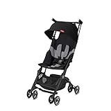 gb Gold Pockit+ All Terrain Ultra Compact Kinderwagen (incl. Regenschutz), Handgepäck, ab 6 Monate bis 17 kg (ca. 4 Jahre), Velvet Black